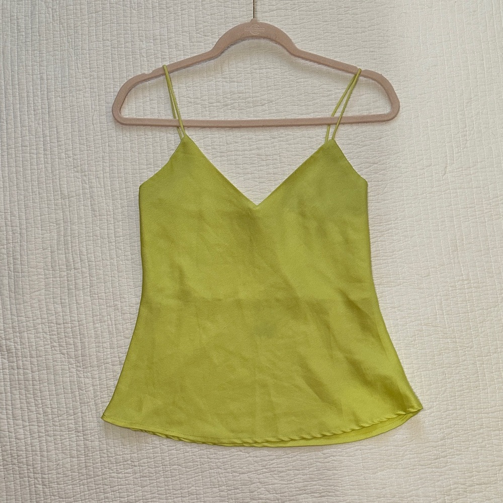 Shinestar Green/Yellow Camisole Top Size S
